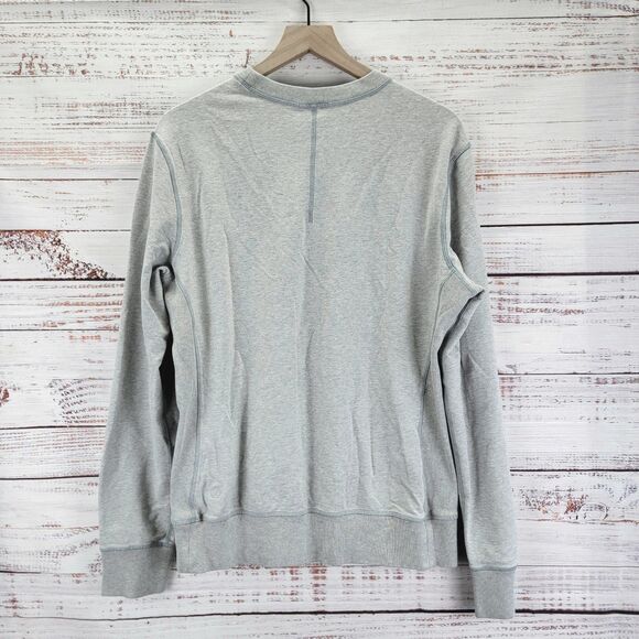 Lululemon Men’s Size L All Town Crew Long Sleeve Heather Gray Crewneck Casual - Picture 5 of 6